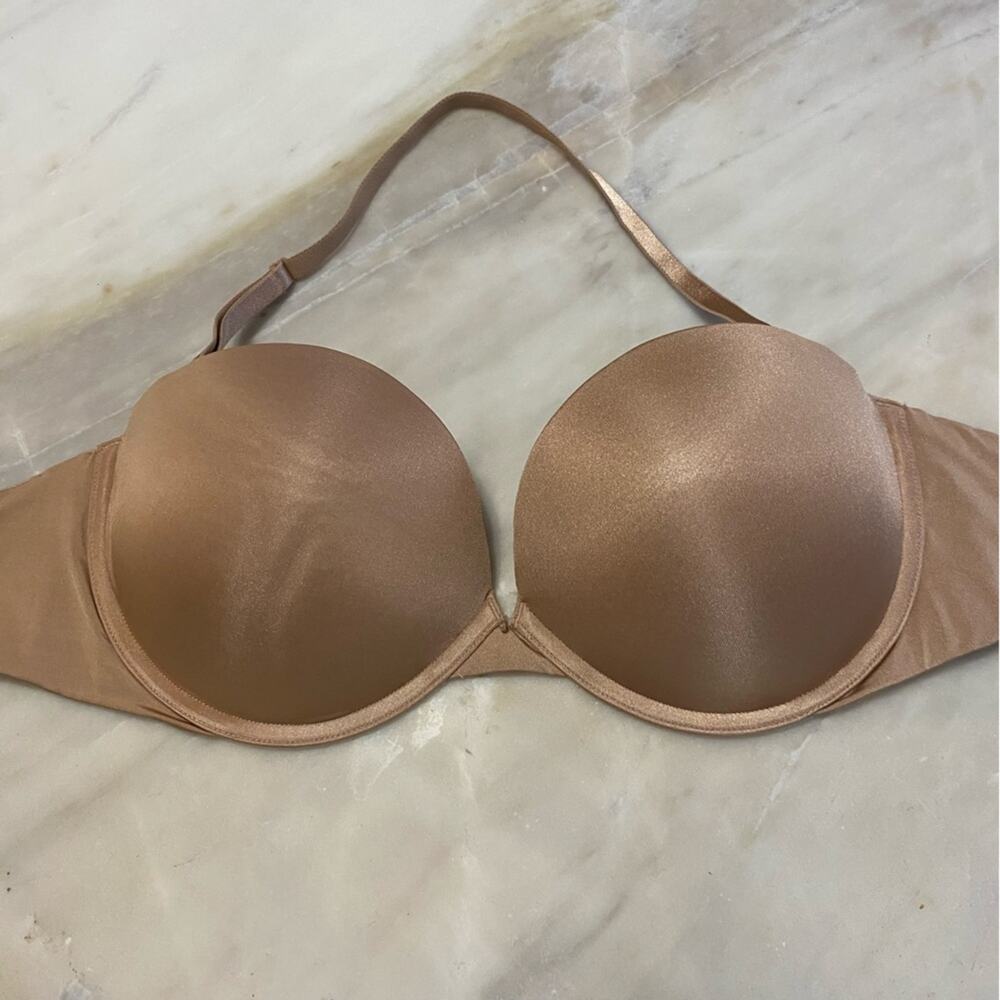 soma ravishing push up multi-way bra nude size 34D halter strap underwire